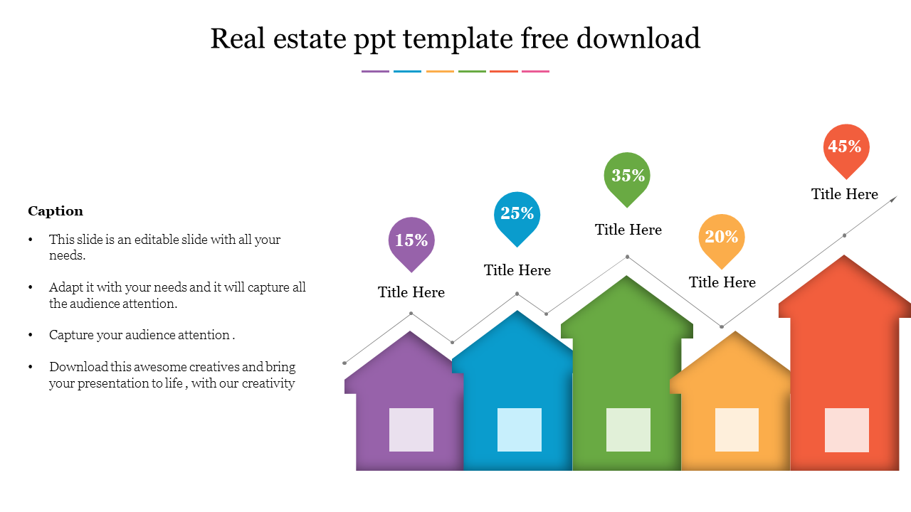 Awesome Real Estate PPT Template Free Download Slides